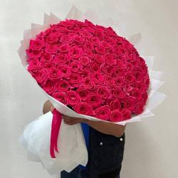 101 малиновая роза